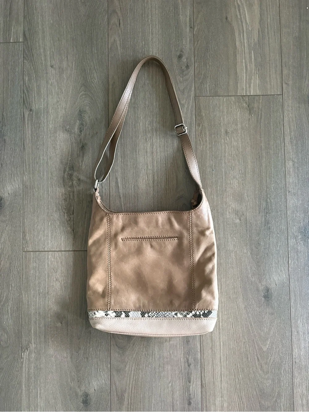 The Sak De Young Hobo Bag with Snakeskin Accent Trim